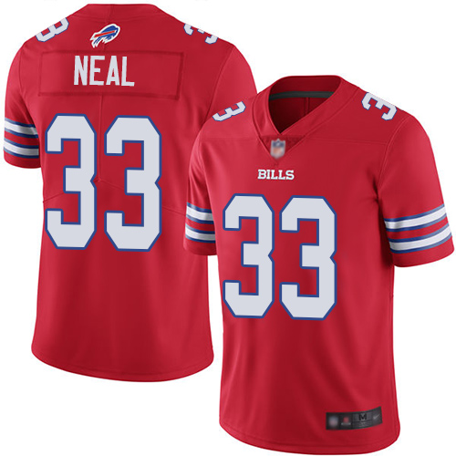 Men Buffalo Bills #33 Siran Neal Limited Red Rush Vapor Untouchable NFL Jersey